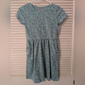Cat & Jack Teal Star Pattern Dress